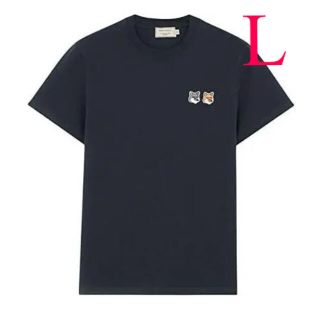 メゾンキツネ(MAISON KITSUNE')の【新品】MAISON KITSUNE メゾンキツネ Tシャツ ブラックL(Tシャツ/カットソー(半袖/袖なし))