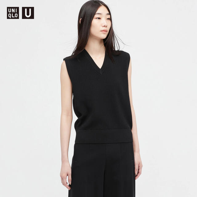 UNIQLO(ユニクロ)のUNIQLO U Vネックベスト レディースのトップス(ベスト/ジレ)の商品写真