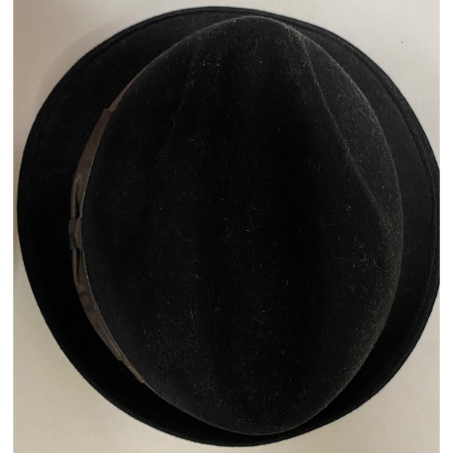 Borsalino(ボルサリーノ)のBorsalino ボルサリーノ 中折帽(59)ソフト帽 ブラック 黒 メンズの帽子(ハット)の商品写真