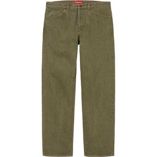 シュプリーム(Supreme)の32 オリーブ Supreme Regular Jean Olive 新品(デニム/ジーンズ)