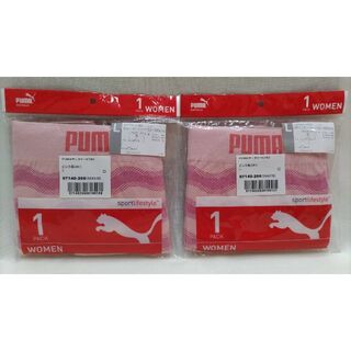 プーマ(PUMA)の新品　PUMA　サニタリー　ボクサーパンツ　ピンク　L　2枚セット(ショーツ)