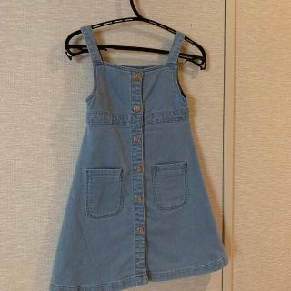 プチバトー(PETIT BATEAU)のプチバトー　デニム　ワンピース　6歳　116cm(ワンピース)