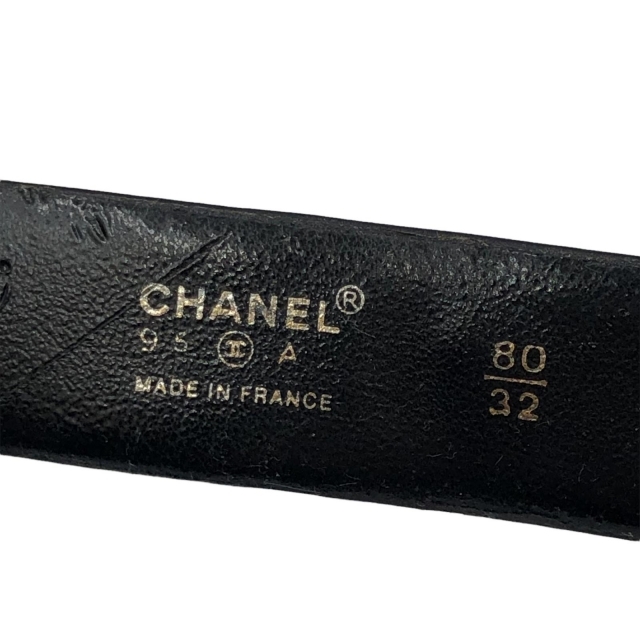 CHANEL(シャネル)の☆シャネル 送料無料 シャネル ヴィンテージ レザーベルト  95A 80センチ レディースのファッション小物(ベルト)の商品写真