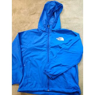 ザノースフェイス(THE NORTH FACE)のThe North Face 120 ウィンドブレーカー 青地 黄色文字(ジャケット/上着)