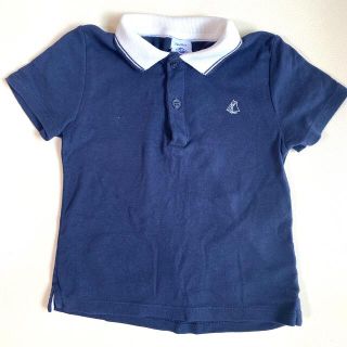 プチバトー(PETIT BATEAU)のプチバトー  半袖カットソー　ネイビー　24m/86cm(シャツ/カットソー)