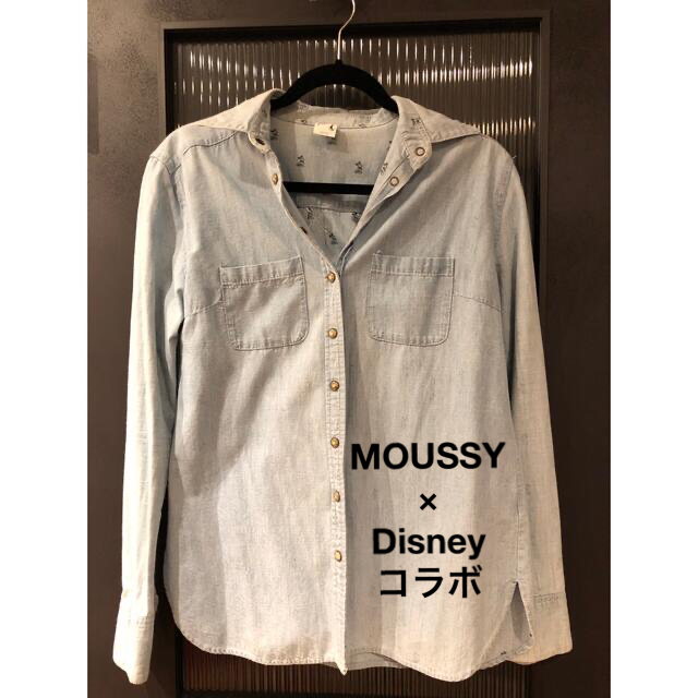 レア】moussy × Disney コラボ デニムシャツの通販 by puapua's shop ...