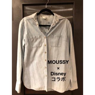 【レア】moussy × Disney　コラボ デニムシャツ(シャツ/ブラウス(長袖/七分))