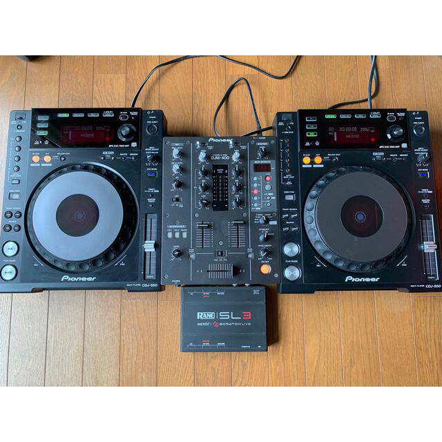 Pioneer(パイオニア)の【N様専用】Pioneer CDJ-850-K  DJM-400 セット 楽器のDJ機器(CDJ)の商品写真