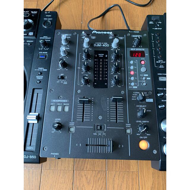 Pioneer(パイオニア)の【N様専用】Pioneer CDJ-850-K  DJM-400 セット 楽器のDJ機器(CDJ)の商品写真