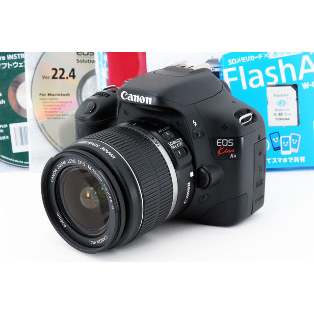 格安販売中 Canon 手振れ補正レンズキット X4 Kiss ☆スマホに写真を
