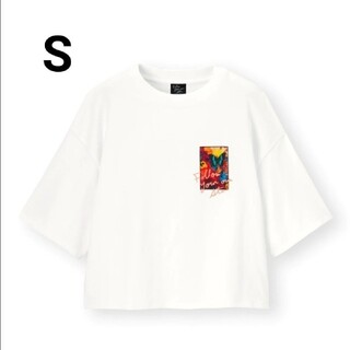ジーユー(GU)のGU 　蜷川実花　クロップドグラフィックT　4点セット(Tシャツ(半袖/袖なし))