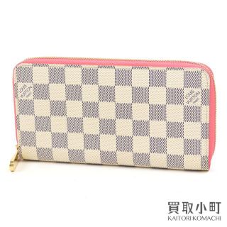 ヴィトン(LOUIS VUITTON) ダミエ・アズール 財布(レディース)(ピンク ...