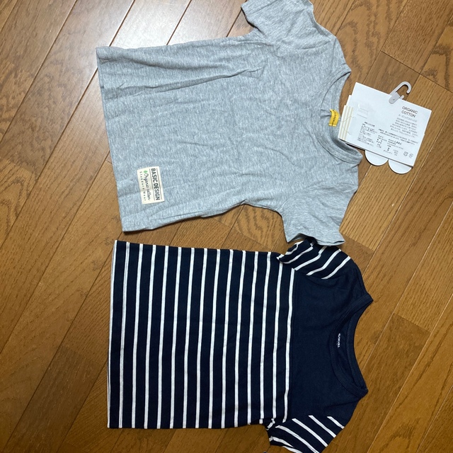 しまむら(シマムラ)の新品　オーガニックコットン　Tシャツ 半袖　90  綿100% キッズ/ベビー/マタニティのキッズ服女の子用(90cm~)(Tシャツ/カットソー)の商品写真