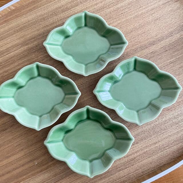 菱形　小皿　豆皿　和皿　醤油皿　4枚