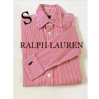 ポロラルフローレン(POLO RALPH LAUREN)の美品　ポロ　ラルフローレン　シャツ　ブラウス　希少　ストライプ　赤　人気　完売(シャツ/ブラウス(長袖/七分))