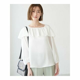 ロペピクニック(Rope' Picnic)の【オフホワイト（15）】ラッフルデザインブラウス(シャツ/ブラウス(長袖/七分))