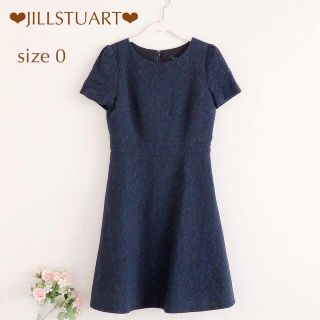 ジルスチュアート(JILLSTUART)のJILL*花柄ジャガードワンピース(ひざ丈ワンピース)