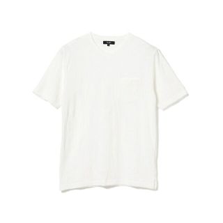 ビームス(BEAMS)の【WHITE】BEAMS HEART / リーフ柄 ジャカード VネックTシャツ(Tシャツ/カットソー(半袖/袖なし))