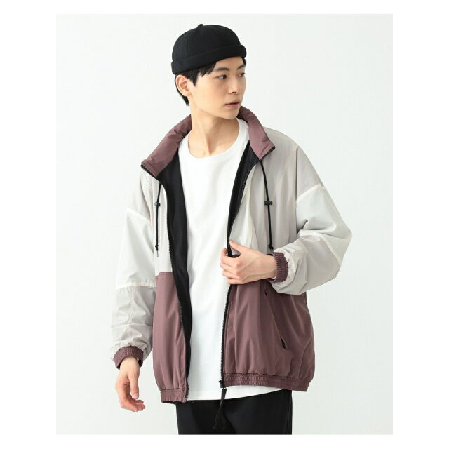 BEAMS - 【BROWN_PURPLE】GERRY * BEAMS HEART / 切替 ビッグブルゾン