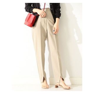 デミルクスビームス(Demi-Luxe BEAMS)の【BEIGE】Demi-Luxe BEAMS / フロントスリット テーパードパンツ(その他)