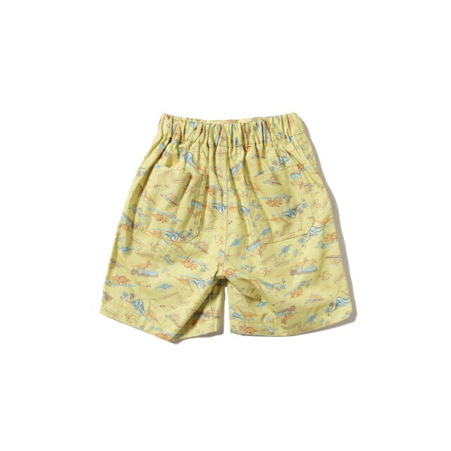 BEAMS OUTLET(ビームスアウトレット)の【LT.YELLOW】【140】BEAMS mini / 恐竜 アロハショーツ (90~150cm) キッズ/ベビー/マタニティのキッズ服女の子用(90cm~)(パンツ/スパッツ)の商品写真