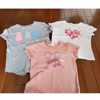 サンカンシオン(3can4on)の専用🎵女の子 130 半袖 Tシャツ ３枚セット 3can4on GAP(Tシャツ/カットソー)