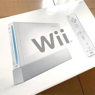 ニンテンドウ(任天堂)のNintendo Wii RVL-S-WD 本体 一式 リモコン付 白 (家庭用ゲーム機本体)