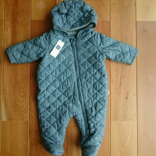 ベビーギャップ(babyGAP)の新品 80 くま耳 フード カバーオール アウター ロンパース(カバーオール)