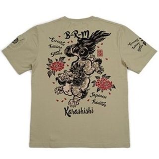 テッドマン(TEDMAN)の爆裂爛漫娘/唐獅子牡丹/Tシャツ/ベージュ/RMT-320/エフ商会/テッドマン(Tシャツ/カットソー(半袖/袖なし))