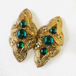 アッシュペーフランス(H.P.FRANCE)のVintage earringドイツ ヴィンテージ 大ぶり キラキラ ピアス(ピアス)