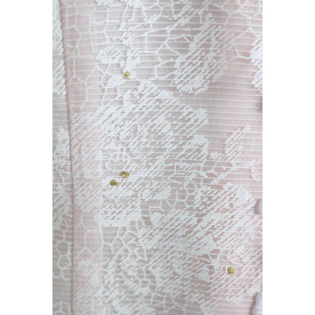 SOIR(ソワール)の新品 ドルチェ 13号 ジャケット 薄ピンク 白花柄 結婚式 東京ソワール レディースのフォーマル/ドレス(その他)の商品写真
