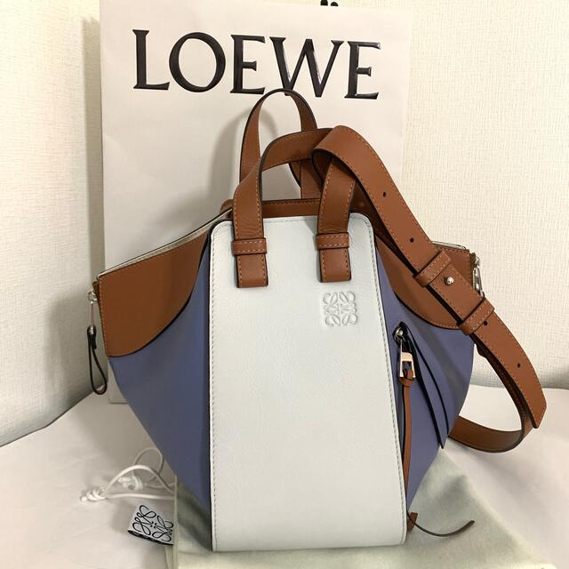 LOEWE ロエベ ハンモックバッグ スモール クラシックカーフ ブルーベリークーポン