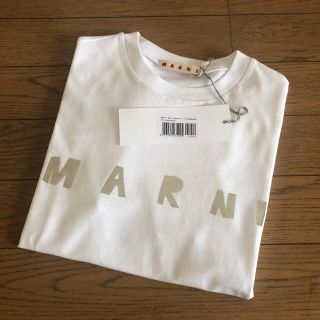 マルニ(Marni)の新品タグ付 MARNI マルニ シルバーロゴ Tシャツ キッズ 8Y XS(Tシャツ(半袖/袖なし))