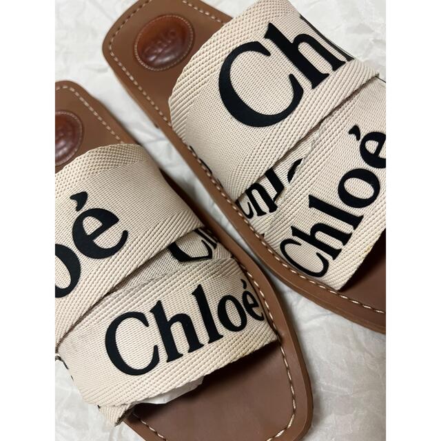 Chloe クロエ ロゴサンダル 37/23.5cm