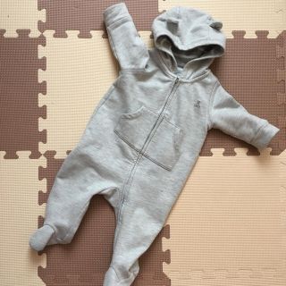 ベビーギャップ(babyGAP)のbabyGAP くま耳 カバーオール 65(カバーオール)