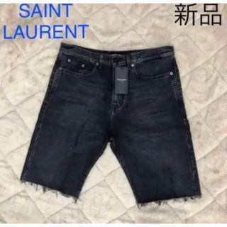 サンローラン(Saint Laurent)の再値下げ 新品　サンローランパリ　ハーフパンツ ショートパンツ デニム(ショートパンツ)