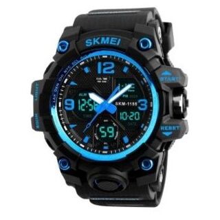 SKMEI 1155B スポーツウォッチ（ブルー）(腕時計(デジタル))