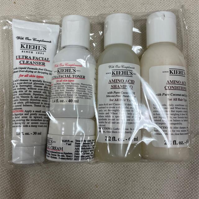 Kiehl's(キールズ)の【未使用品】KIEHL'S トラベルキット　15点 コスメ/美容のスキンケア/基礎化粧品(化粧水/ローション)の商品写真