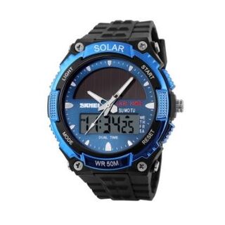 SKMEI 1049 スポーツウォッチ (ブルー)(腕時計(デジタル))