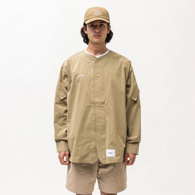 新品 M WTAPS SCOUT / LS 22SS ベージュ スカウト シャツ