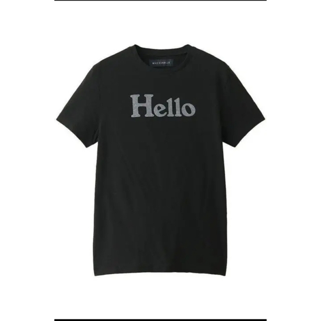 MADISONBLUE ハロー Hello クルーネック Tシャツ 黒 02 | www