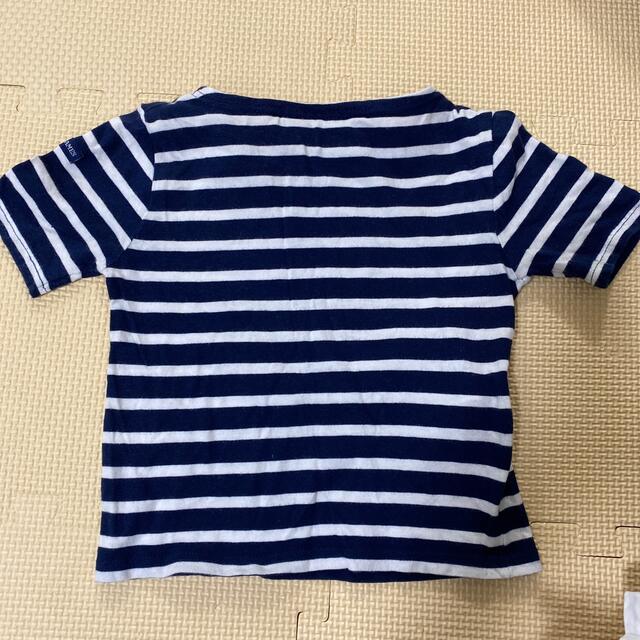 SAINT JAMES(セントジェームス)のセントジェームスキッズボーダーTシャツサイズ100 キッズ/ベビー/マタニティのキッズ服男の子用(90cm~)(Tシャツ/カットソー)の商品写真