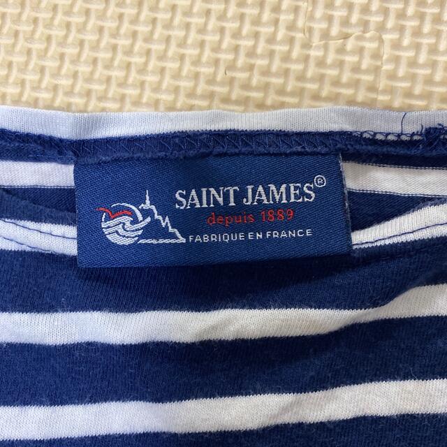 SAINT JAMES(セントジェームス)のセントジェームスキッズボーダーTシャツサイズ100 キッズ/ベビー/マタニティのキッズ服男の子用(90cm~)(Tシャツ/カットソー)の商品写真