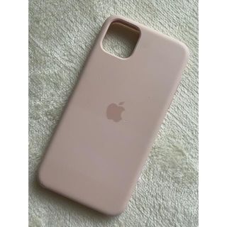 アイフォーン(iPhone)のiPhone11promaxシリコンケース ベビーピンク 純正(iPhoneケース)