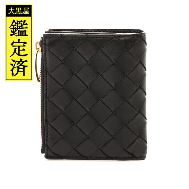 Bottega Veneta(ボッテガヴェネタ)のBOTTEGA VENETA　ブラック　カーフ　ゴールド金具　【432】　 レディースのファッション小物(財布)の商品写真