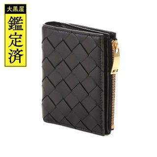 ボッテガヴェネタ(Bottega Veneta)のBOTTEGA VENETA　ブラック　カーフ　ゴールド金具　【432】　(財布)