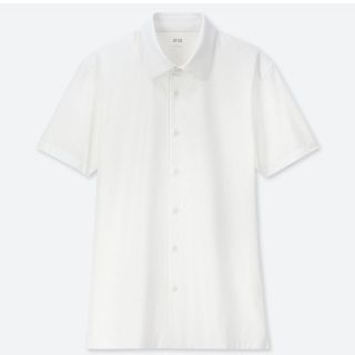 ユニクロ(UNIQLO)の[新品] UNIQLO ｴｱﾘｽﾞﾑﾌﾙｵｰﾌﾟﾝﾎﾟﾛｼｬﾂ(半袖) 白 XL(シャツ)