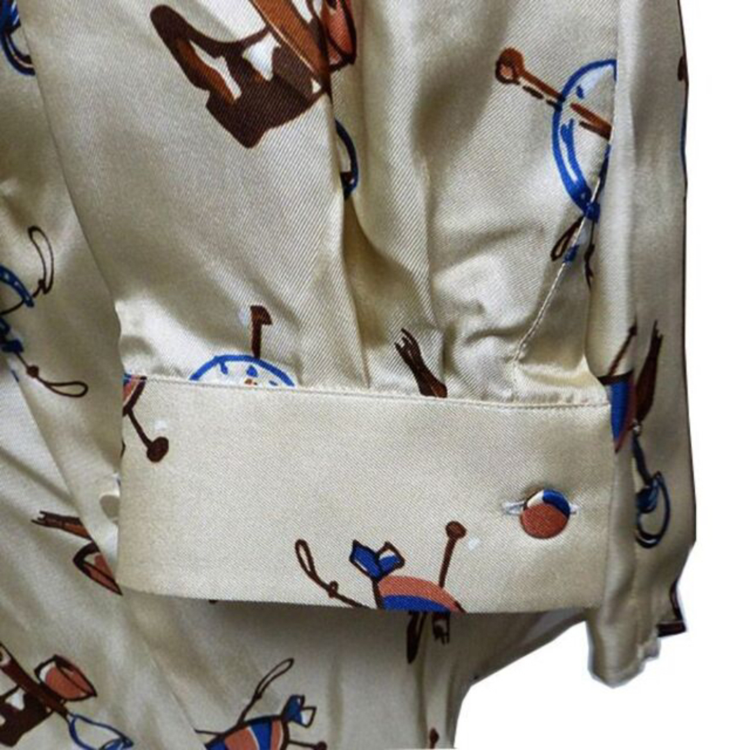 【新品】GUCCI 20SS 総柄 シルク シャツ アイボリー 46