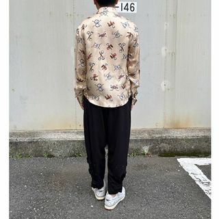 【新品】GUCCI 20SS 総柄 シルク シャツ アイボリー 46