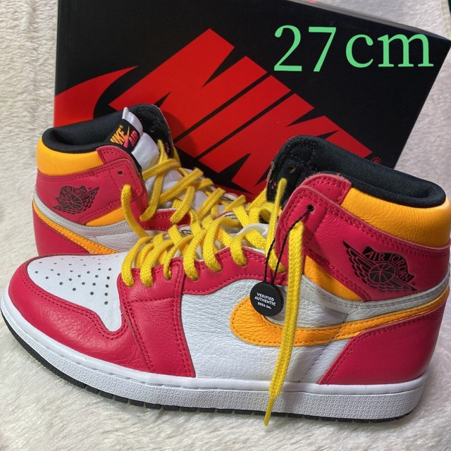 NIKE(ナイキ)のAIR JORDAN1 HIGH OG “LIGHT FUSION RED”27 メンズの靴/シューズ(スニーカー)の商品写真